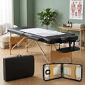 Table de Massage Prestige – Bois Massif 2 Zones, Hauteur Réglable | Kiné, Spa, Institut